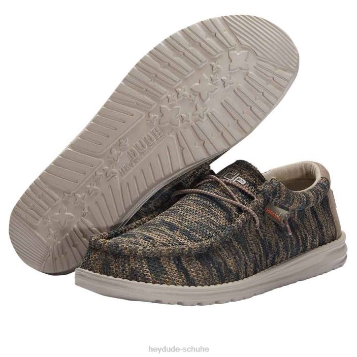 Hey Dude Männer Wally Sox Camo Woodland 2PV4135