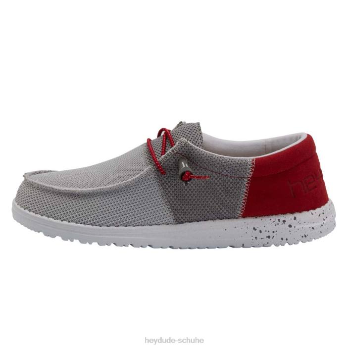 Hey Dude Männer Wally Sox Funk dunkelgrau rot 2PV4140