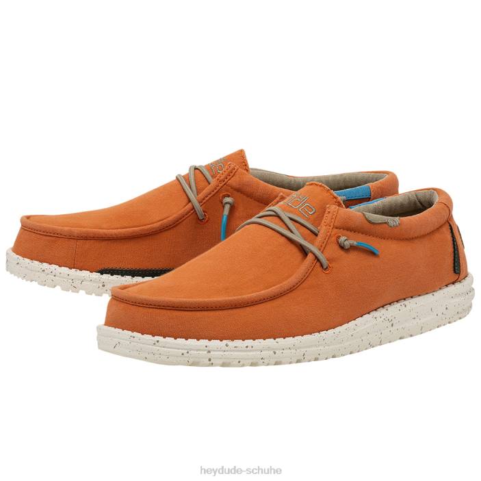 Hey Dude Männer Wally gewaschene Mandarine 2PV4103