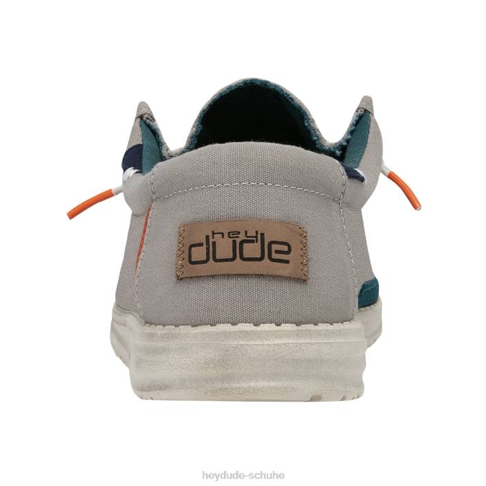 Hey Dude Männer Wally gewaschenes Rauchgrau 2PV4104